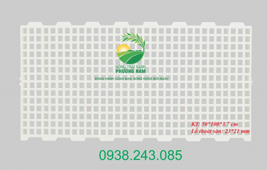 Tấm lót sàn nuôi Dê, heo, gà vit,...kích thước 50x100cm